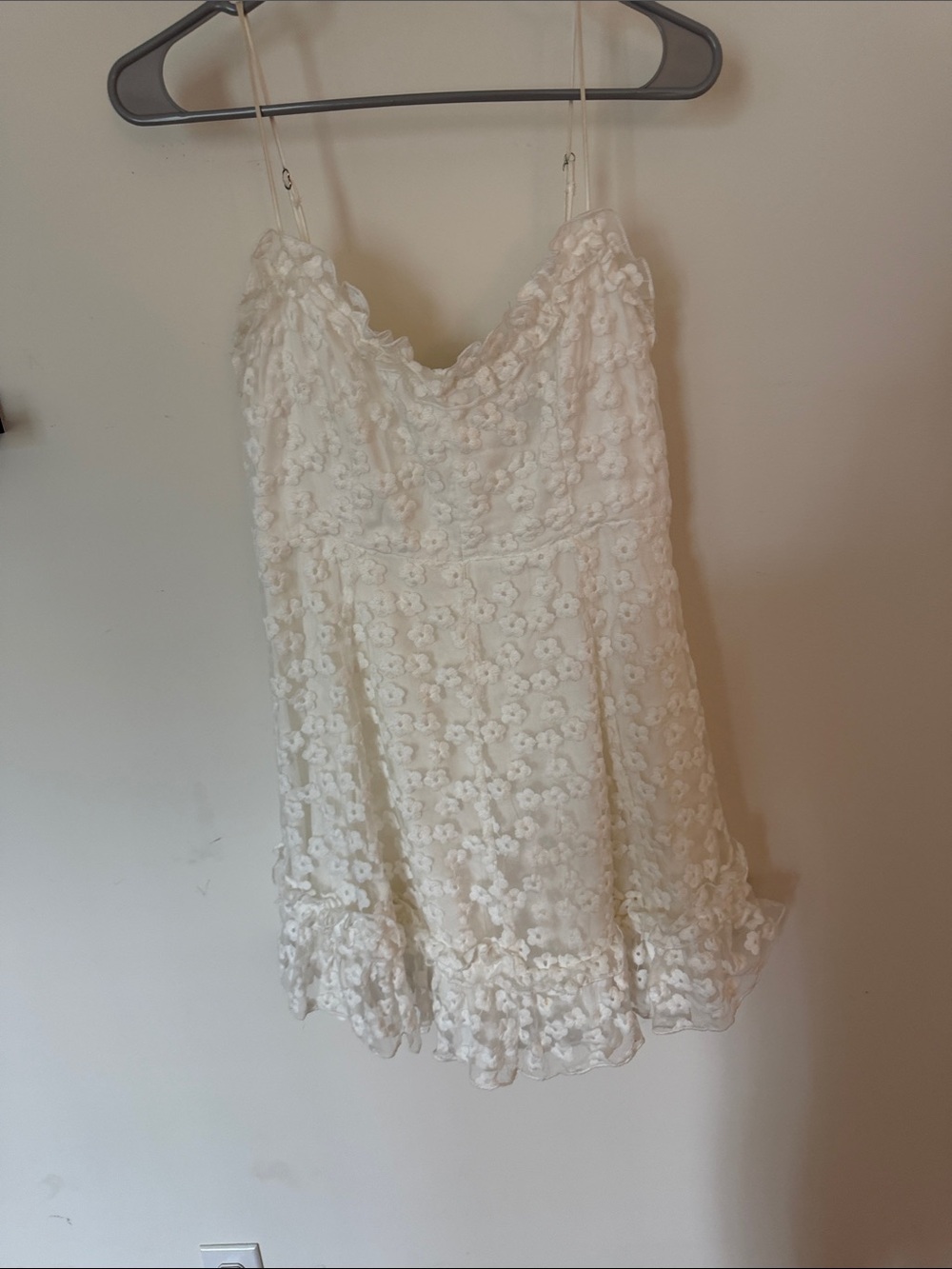white floral dress